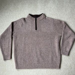 LLBean Men’s Quarter Zip, Merino Lamb’s Wool Sweater, soft and warm.